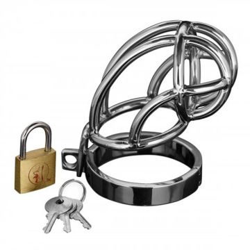 Master Series Chastity Devices Stainless Steel Captus Cock Cage