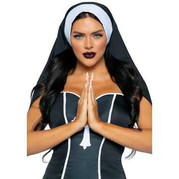 Leg Avenue Nun Habit Costume Headpiece