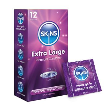 Skins Extra Large Condoms - 12 Skins