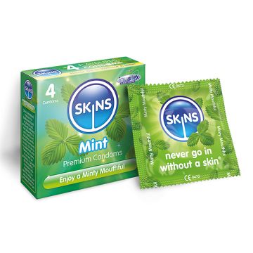 Skins Mint Flavoured Condoms by Skins